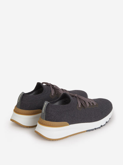 Outlet online Brunello Cucinelli Hombre Sneakers Punto Logo color Gris Oscuro sku 616-002445 01 - Foto 3