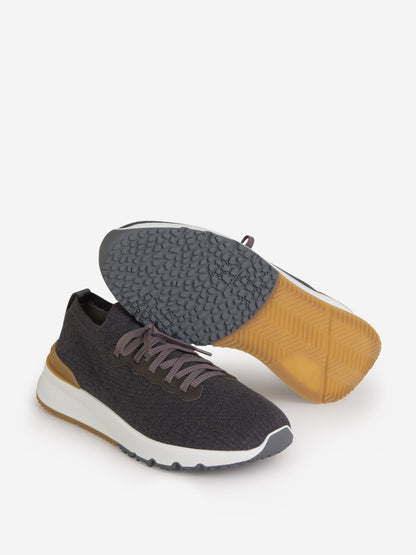 Outlet online Brunello Cucinelli Hombre Sneakers Punto Logo color Gris Oscuro sku 616-002445 01 - Foto 4