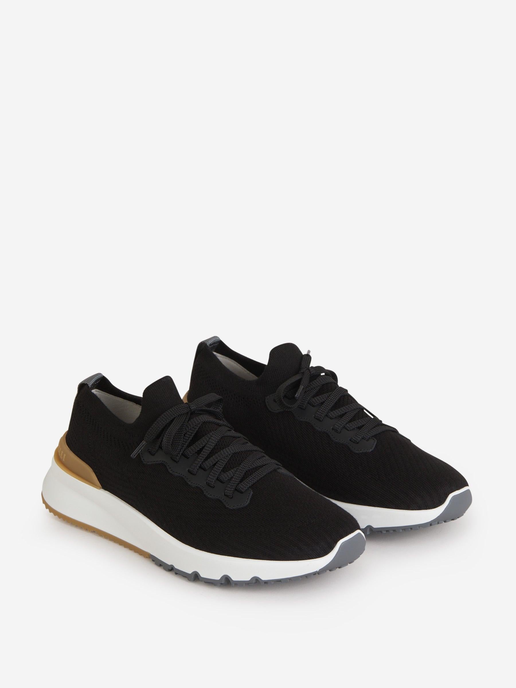 Outlet online Brunello Cucinelli Hombre Sneakers Punto Logo color Negro sku 616-002446 01 - Foto 2