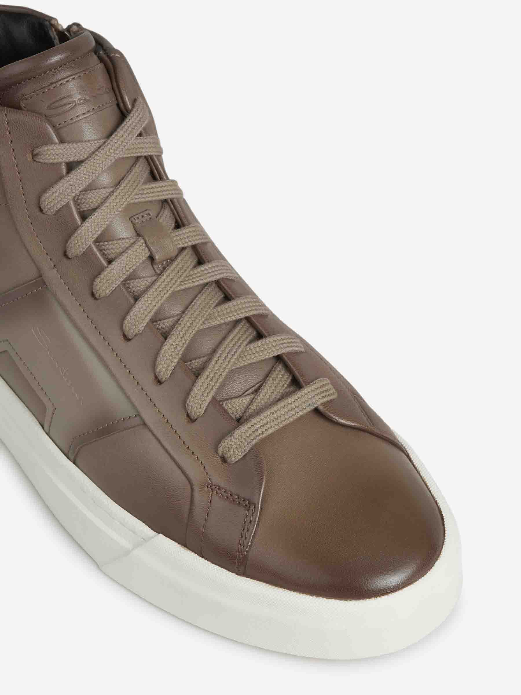 Outlet online Santoni Hombre Sneakers Double Buckle color Marrón sku 616-002846 01 - Foto 5