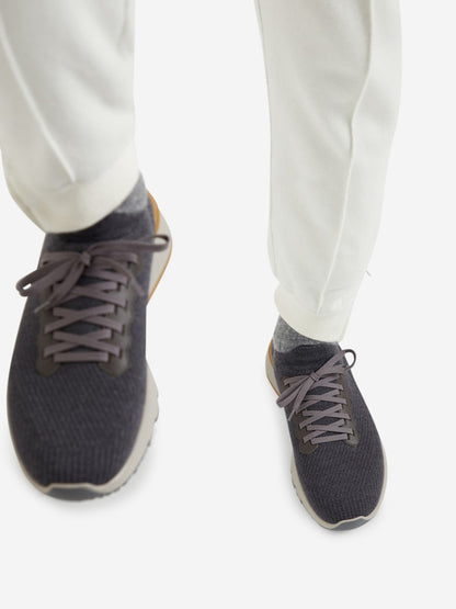 Outlet online Brunello Cucinelli Hombre Sneakers Running Punto color Azul Marino sku 616-002859 01 - Foto 2