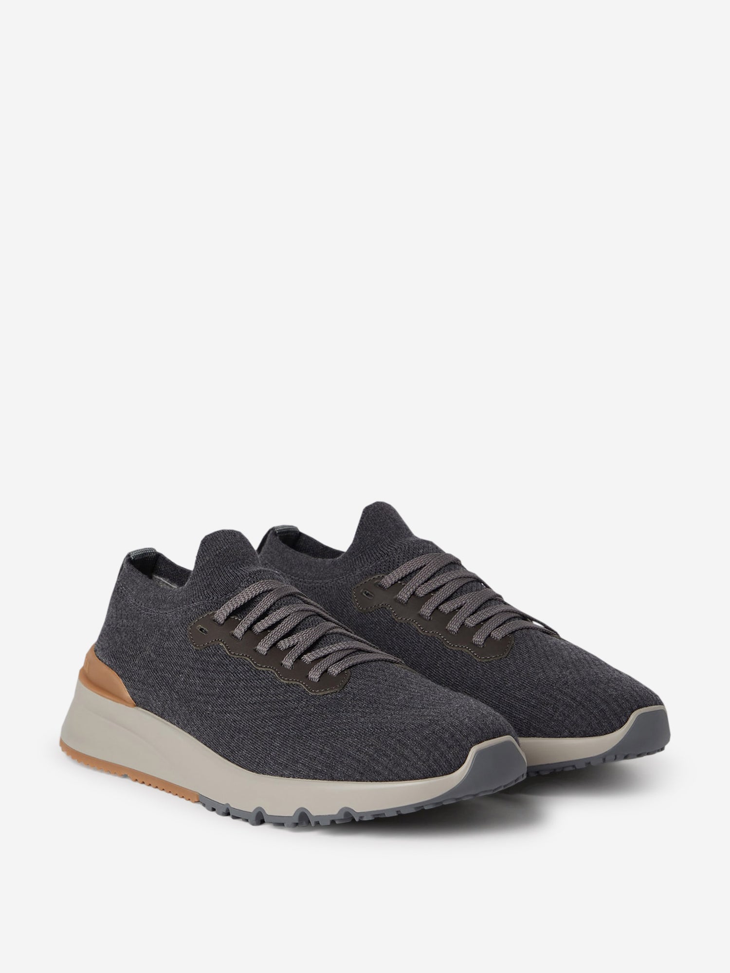 Outlet online Brunello Cucinelli Hombre Sneakers Running Punto color Azul Marino sku 616-002859 01 - Foto 3