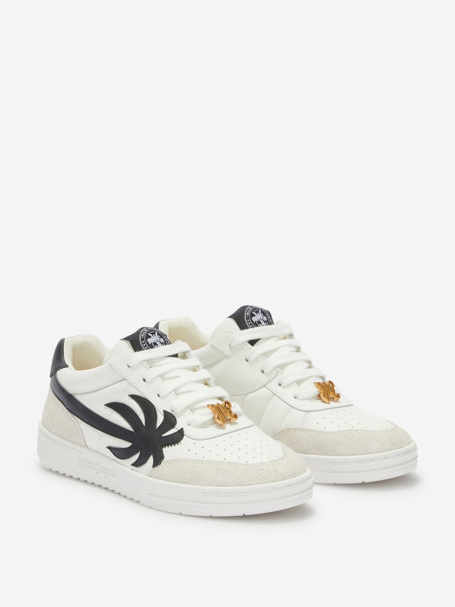 Outlet online Palm Angels Hombre Sneakers Universitarias Palm color Blanco Y Negro sku 616-002863 01 - Foto 2