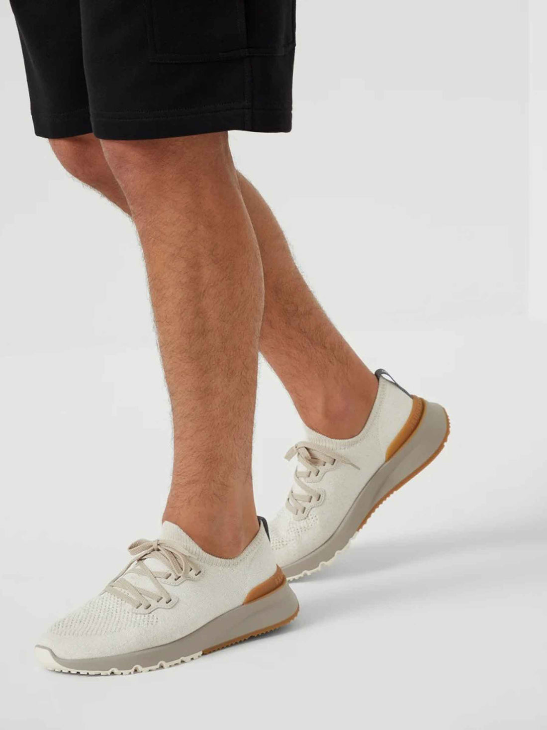 Brunello Cucinelli Hombre Barcelona Sneakers Hiladas Algodón color Marfil sku 616-002955 01 - Foto 2