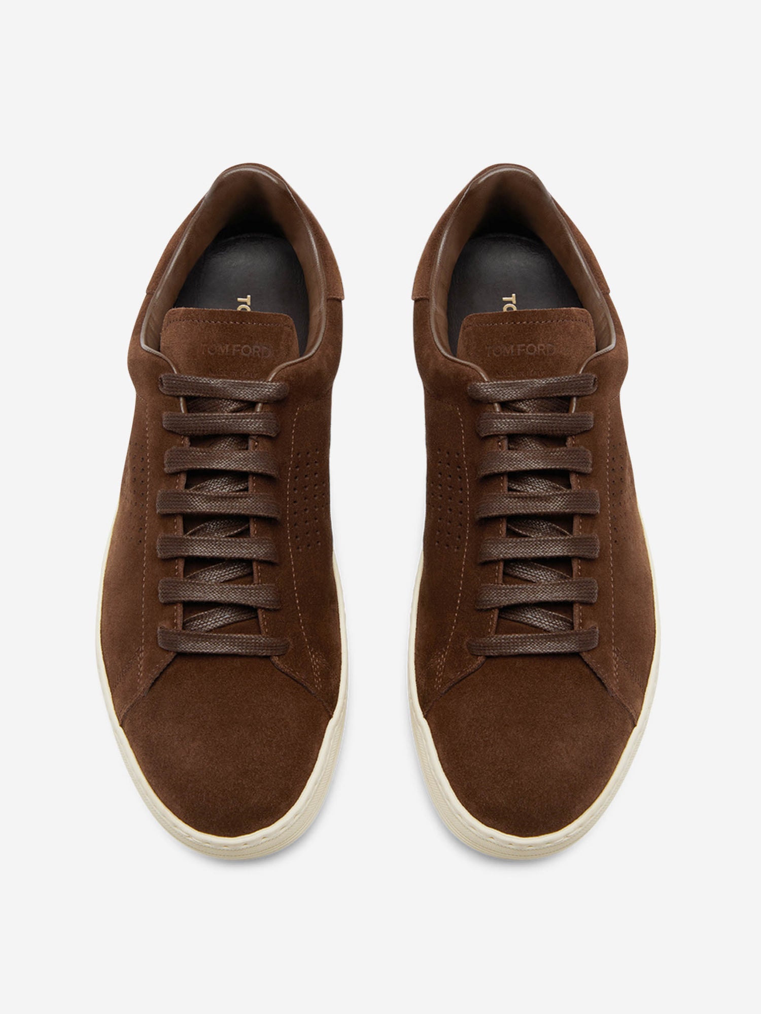 Outlet online Tom Ford Hombre Sneakers Warwick color Marrón Oscuro sku 616-002972 03 - Foto 2