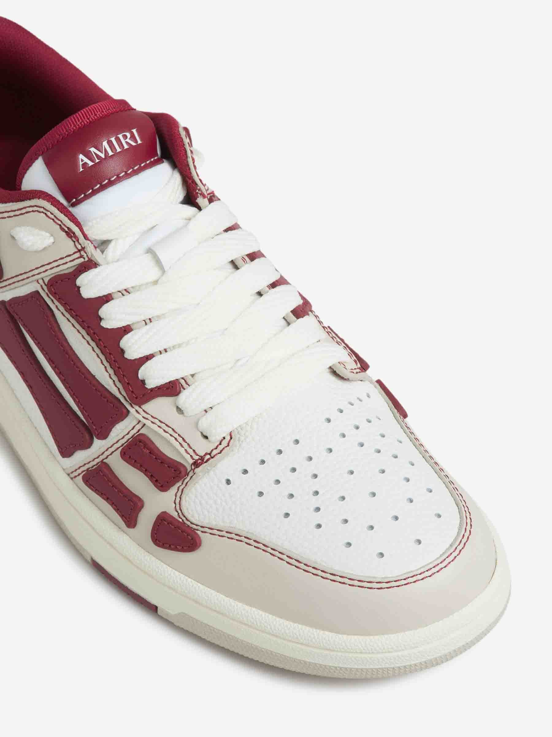 Outlet online Amiri Hombre Sneakers Skel Piel color Burdeos sku 616-002975 03 - Foto 5