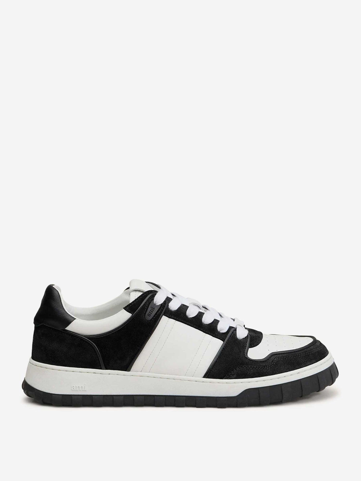 Outlet online Ami Paris Hombre Sneakers Piel Lisa color Blanco Y Negro sku 616-003006 01 - Foto 1