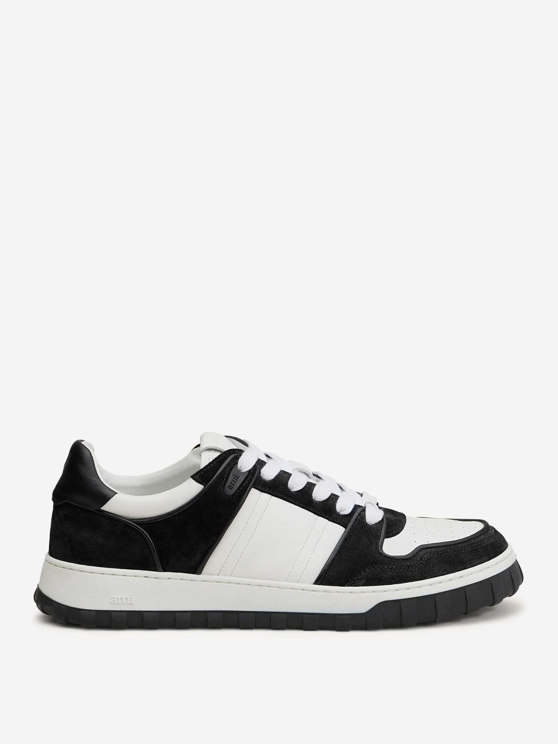 Outlet online Ami Paris Hombre Sneakers Piel Lisa color Blanco Y Negro sku 616-003006 01 - Foto 1