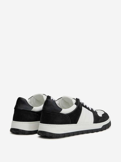 Outlet online Ami Paris Hombre Sneakers Piel Lisa color Blanco Y Negro sku 616-003006 01 - Foto 5