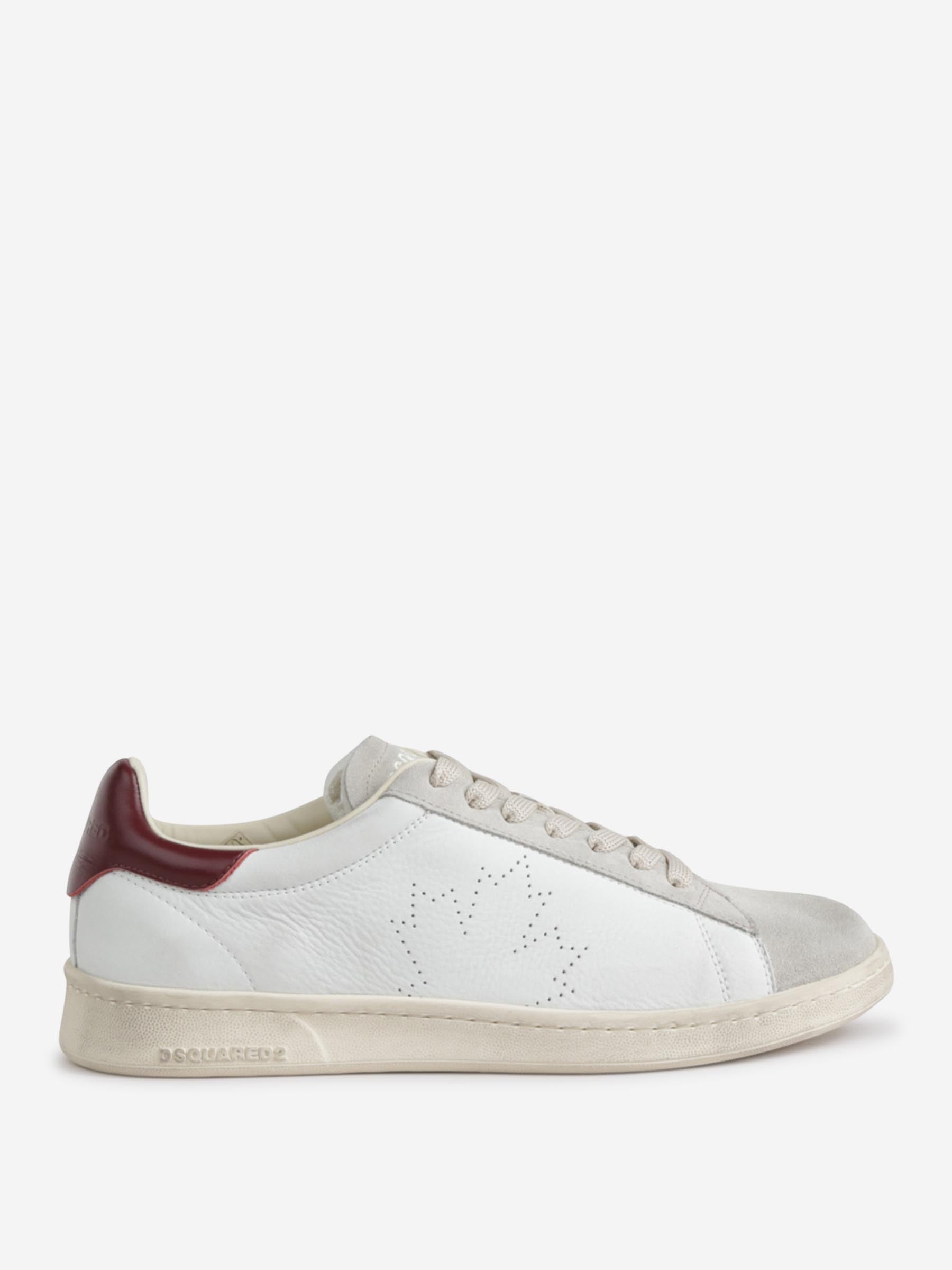 Outlet online Dsquared2 Hombre Sneakers New Jersey color Burdeos sku 616-003025 01 - Foto 1
