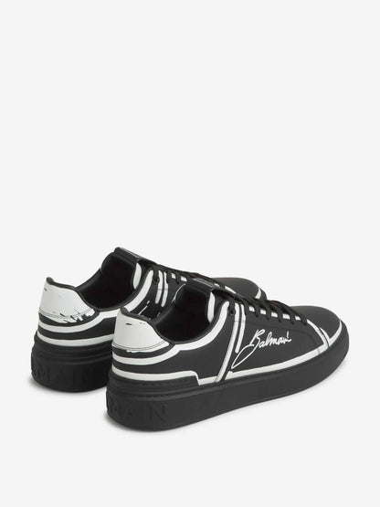 Outlet online Balmain Hombre Sneakers B-Court Piel color Negro sku 616-003029 01 - Foto 3