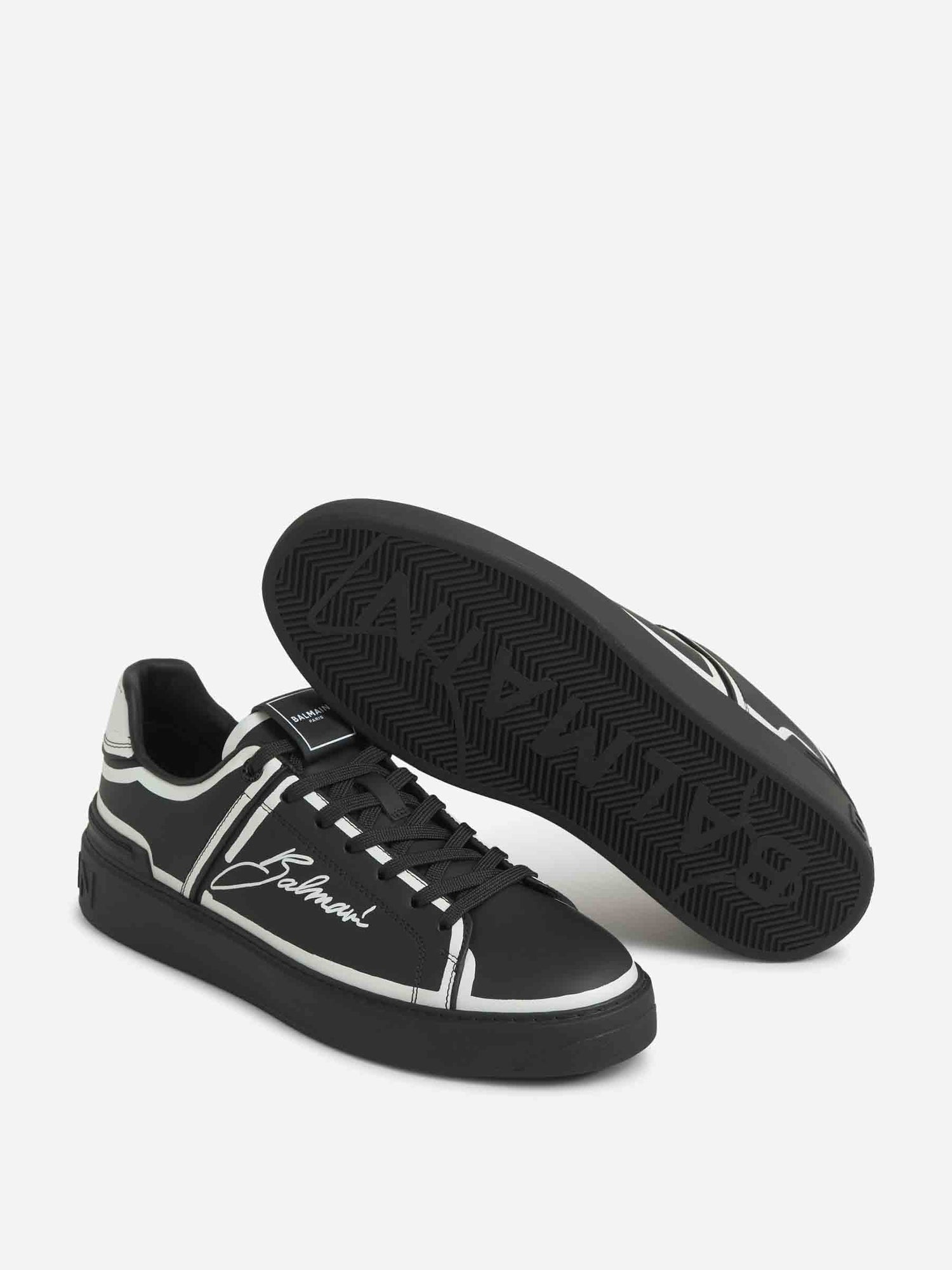 Outlet online Balmain Hombre Sneakers B-Court Piel color Negro sku 616-003029 01 - Foto 4