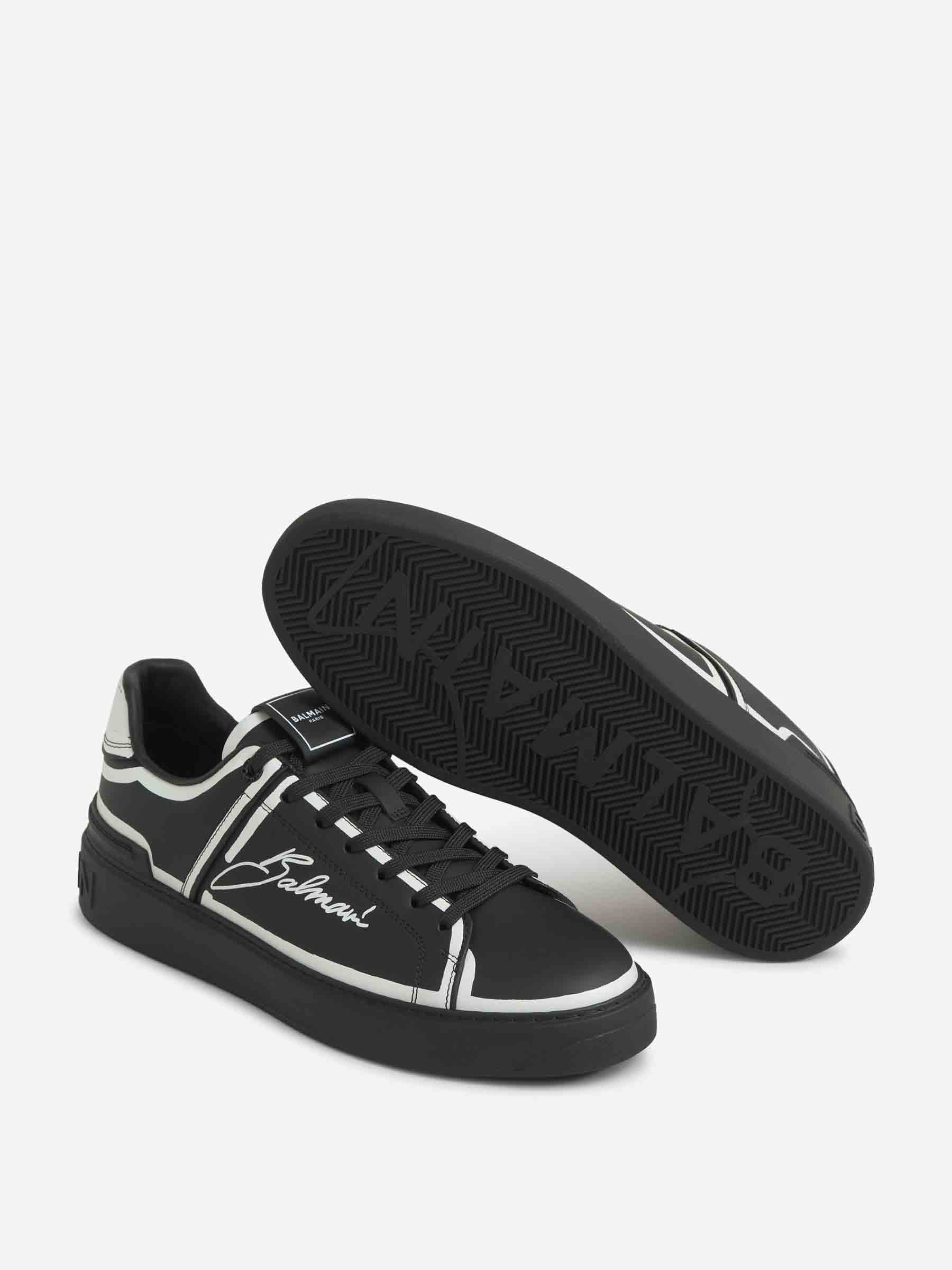 Outlet online Balmain Hombre Sneakers B-Court Piel color Negro sku 616-003029 01 - Foto 4