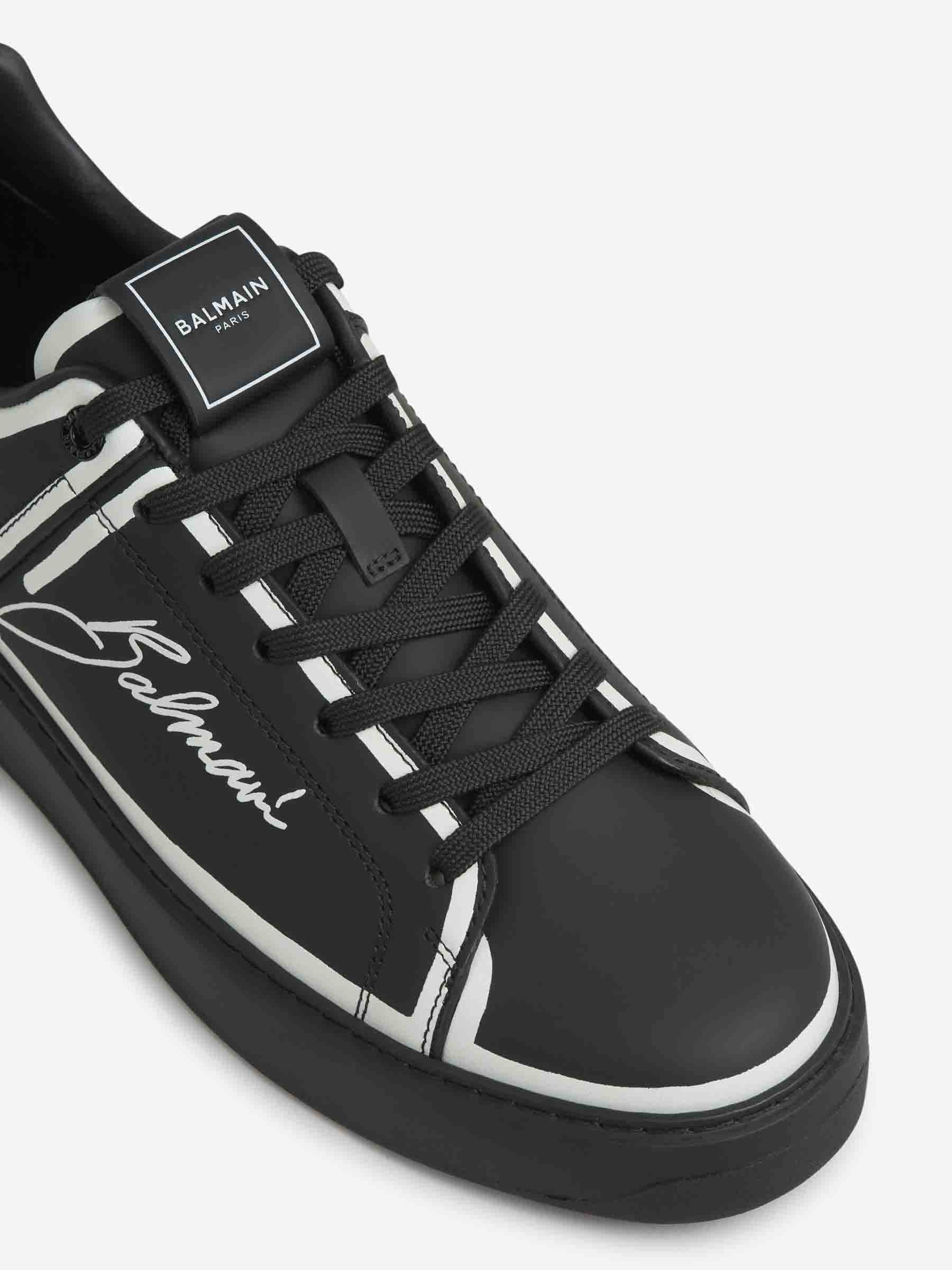 Outlet online Balmain Hombre Sneakers B-Court Piel color Negro sku 616-003029 01 - Foto 5