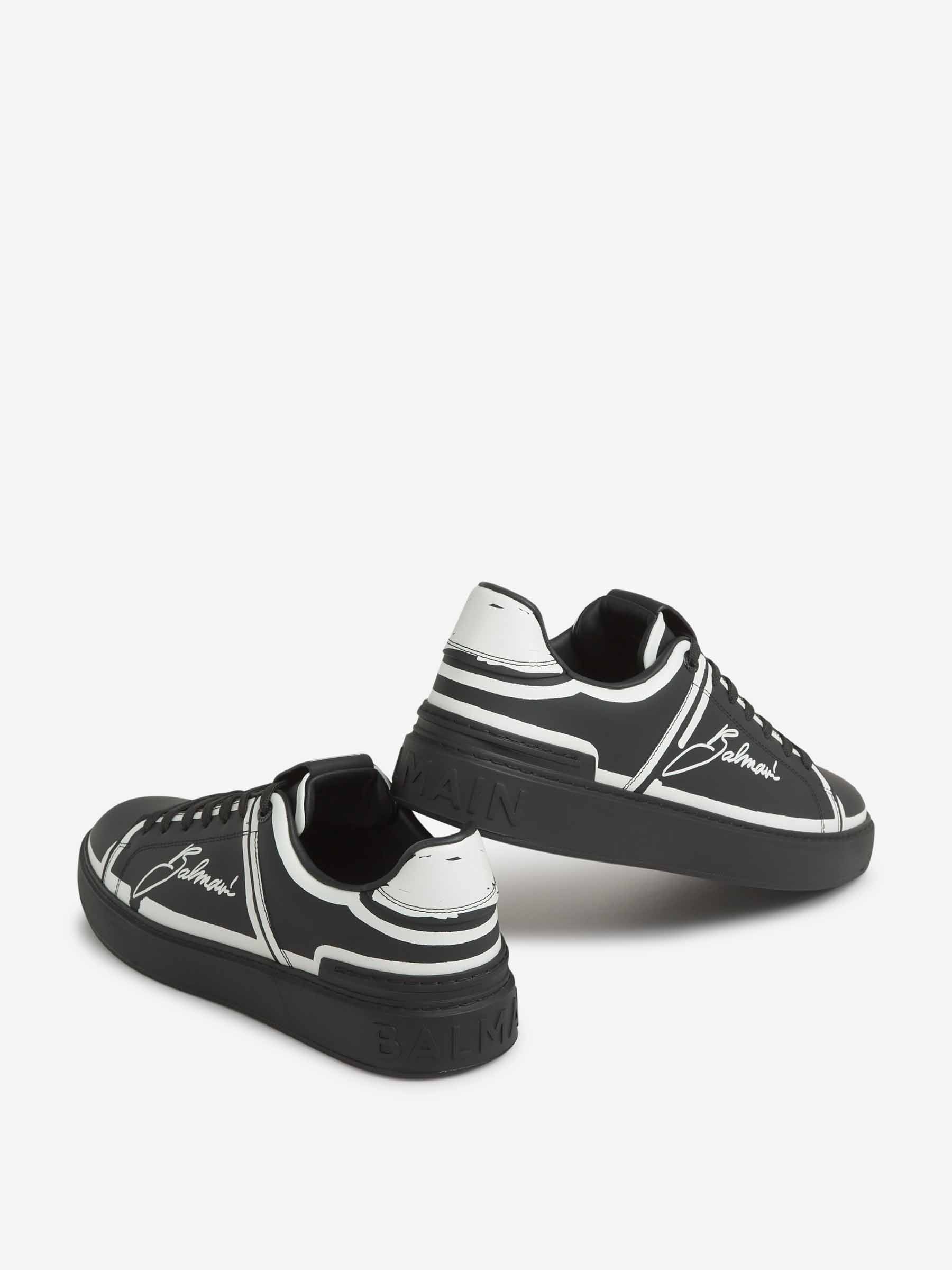 Outlet online Balmain Hombre Sneakers B-Court Piel color Negro sku 616-003029 01 - Foto 6