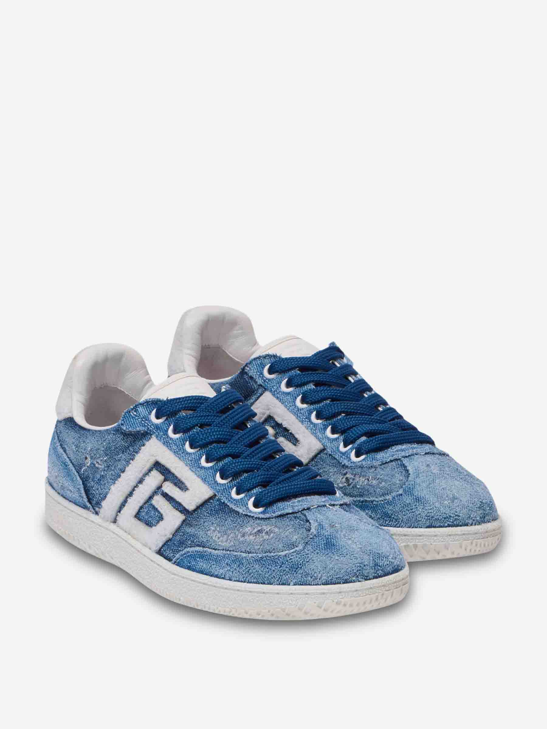 Outlet online Balmain Hombre Sneakers Swan Denim color Azul sku 616-003030 01 - Foto 3