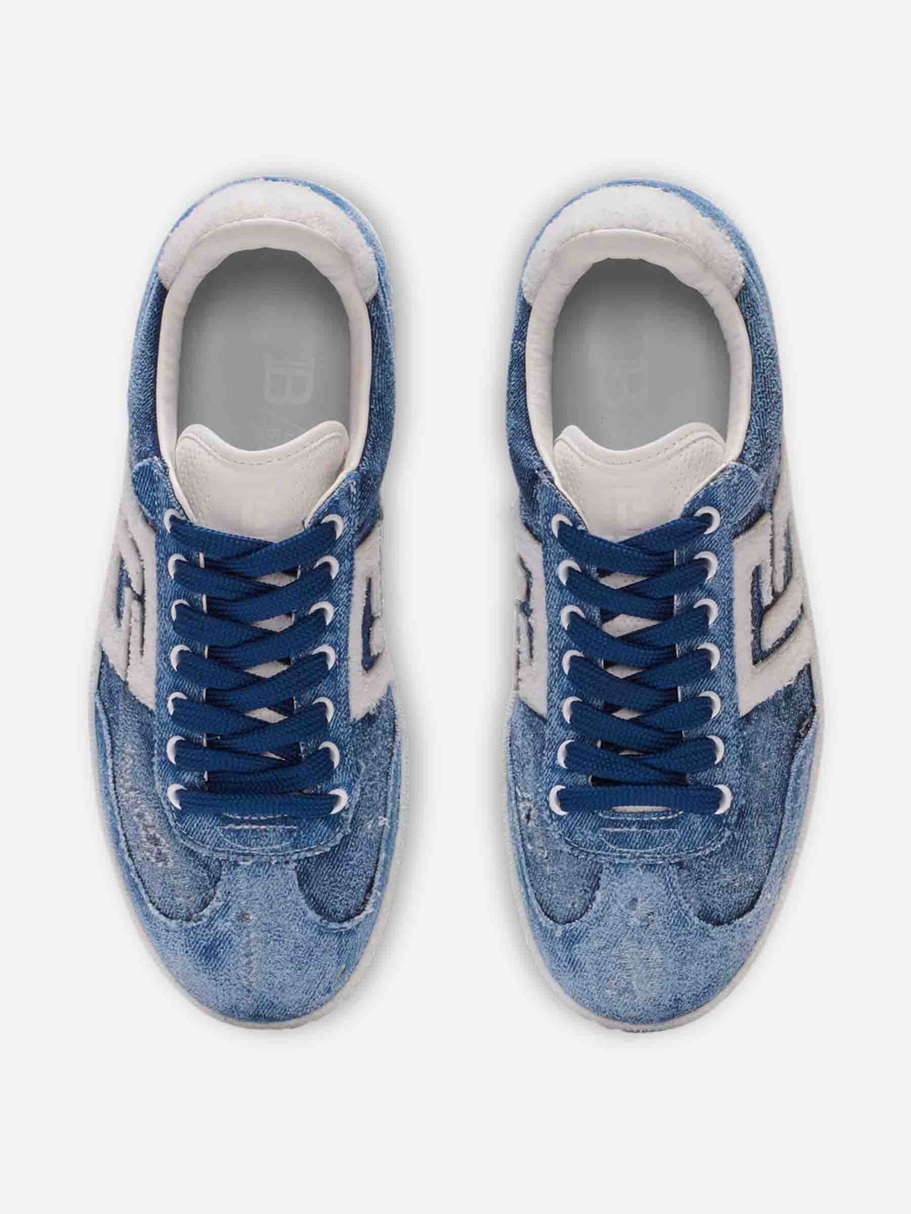 Outlet online Balmain Hombre Sneakers Swan Denim color Azul sku 616-003030 01 - Foto 4