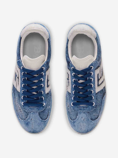 Outlet online Balmain Hombre Sneakers Swan Denim color Azul sku 616-003030 01 - Foto 4