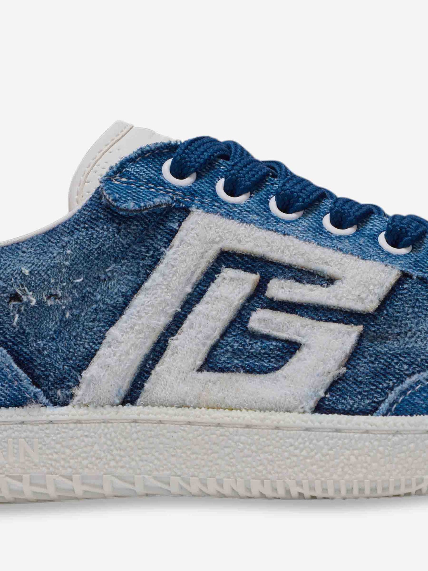 Outlet online Balmain Hombre Sneakers Swan Denim color Azul sku 616-003030 01 - Foto 7