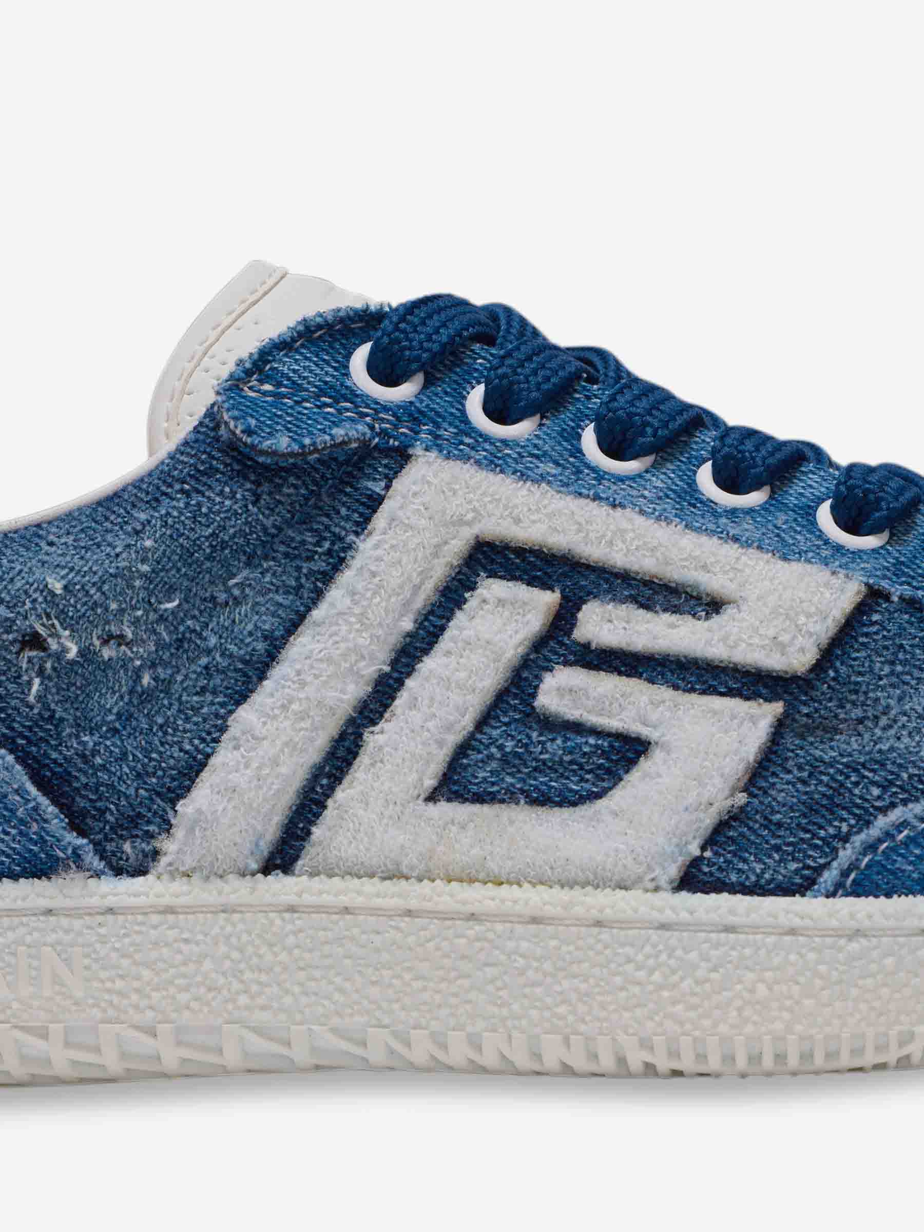 Outlet online Balmain Hombre Sneakers Swan Denim color Azul sku 616-003030 01 - Foto 7