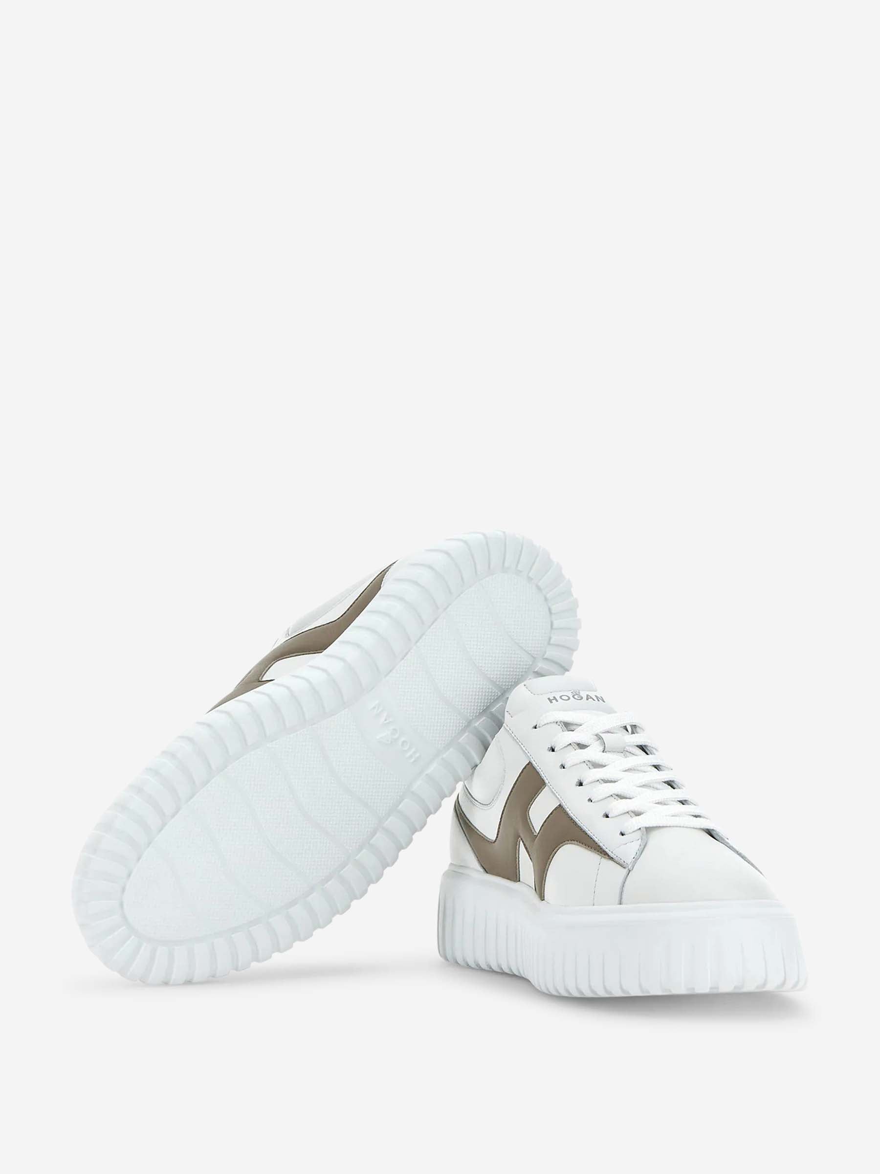 Outlet online Hogan Hombre Sneakers Hogan H-Stripes color Blanco sku 616-003047 01 - Foto 5