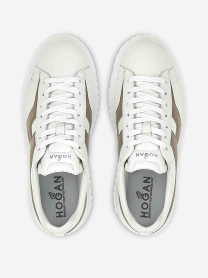 Outlet online Hogan Hombre Sneakers Hogan H-Stripes color Blanco sku 616-003047 01 - Foto 6
