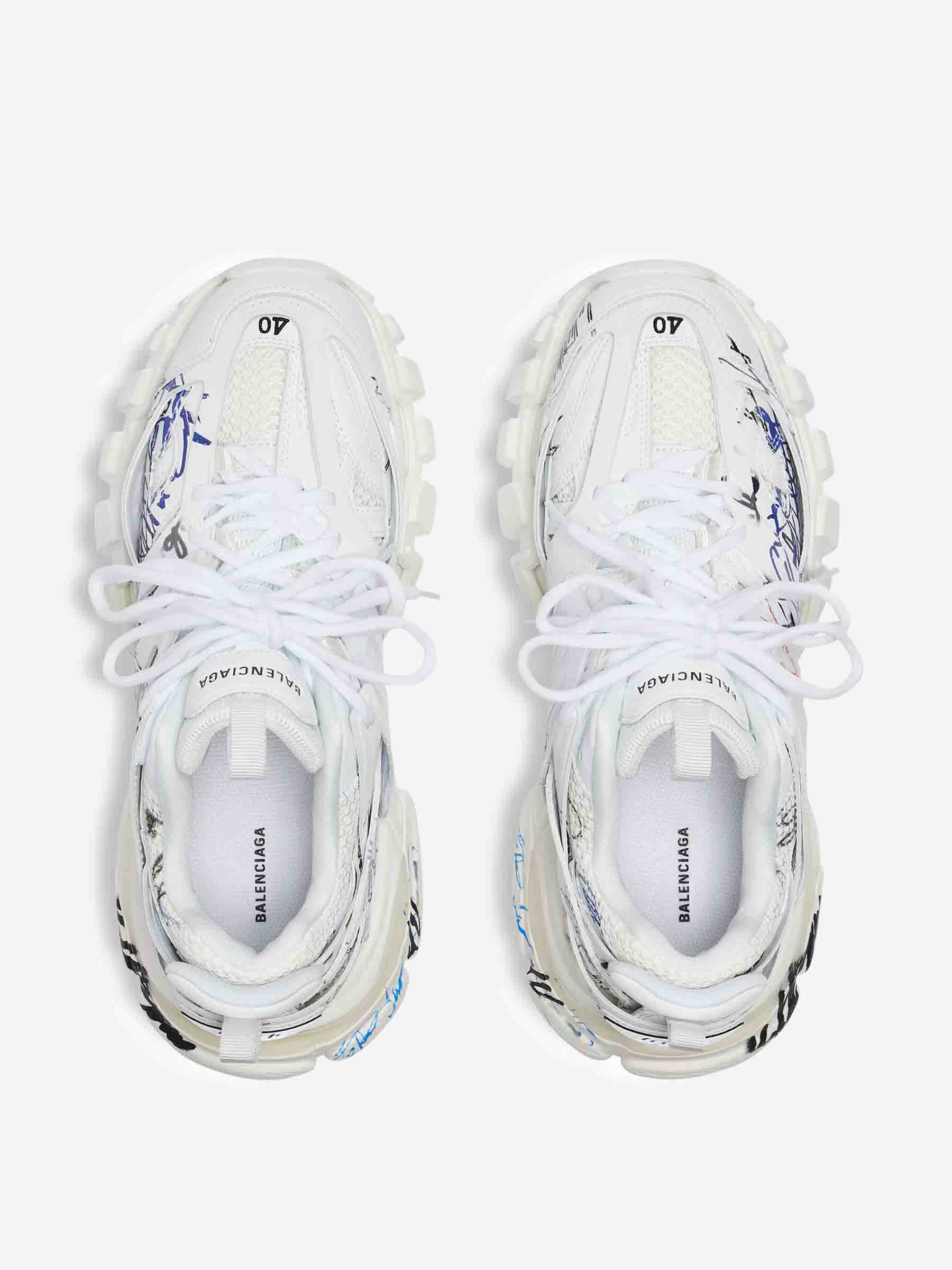 Outlet online Balenciaga Hombre Sneakers Track Autographe color Blanco sku 616-003069 01 - Foto 5