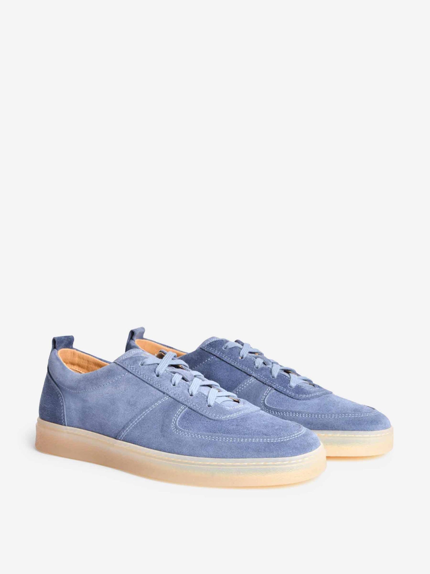 Outlet online Henderson Baracco Hombre Sneakers Ante Levante color Azul Cobalto sku 616-003070 02 - Foto 3