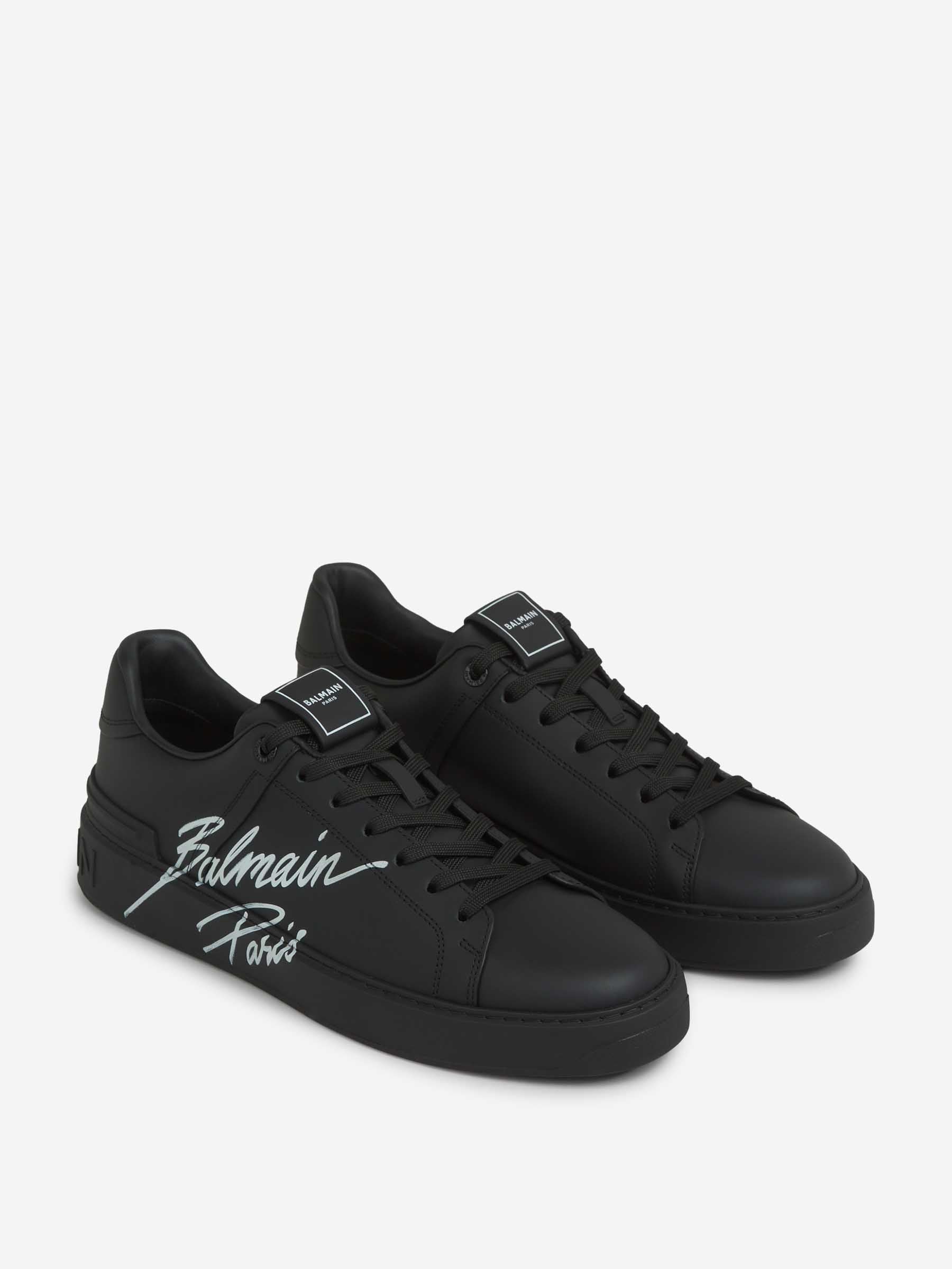 Balmain Hombre Barcelona Sneakers B-Court Piel color Negro sku 616-003089 01 - Foto 3