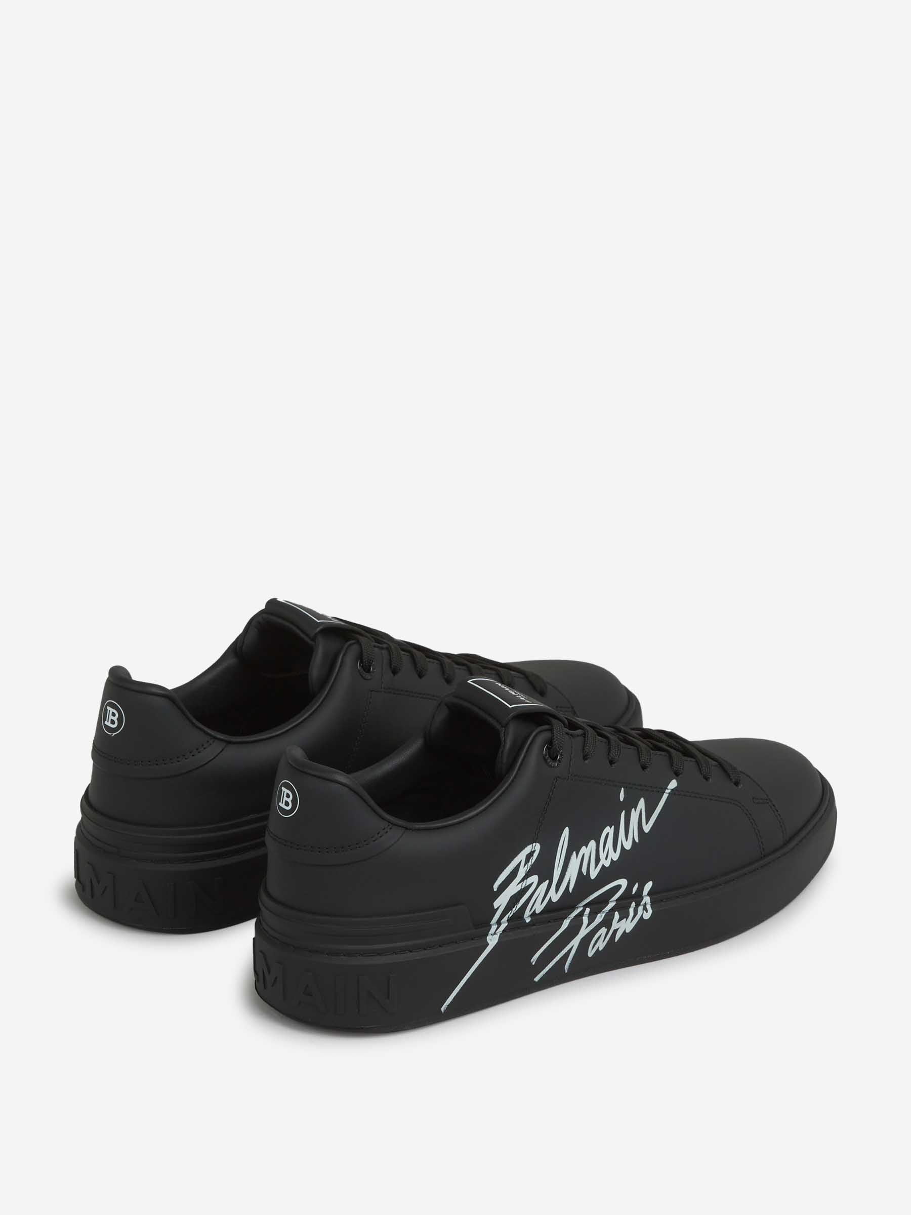 Balmain Hombre Barcelona Sneakers B-Court Piel color Negro sku 616-003089 01 - Foto 4