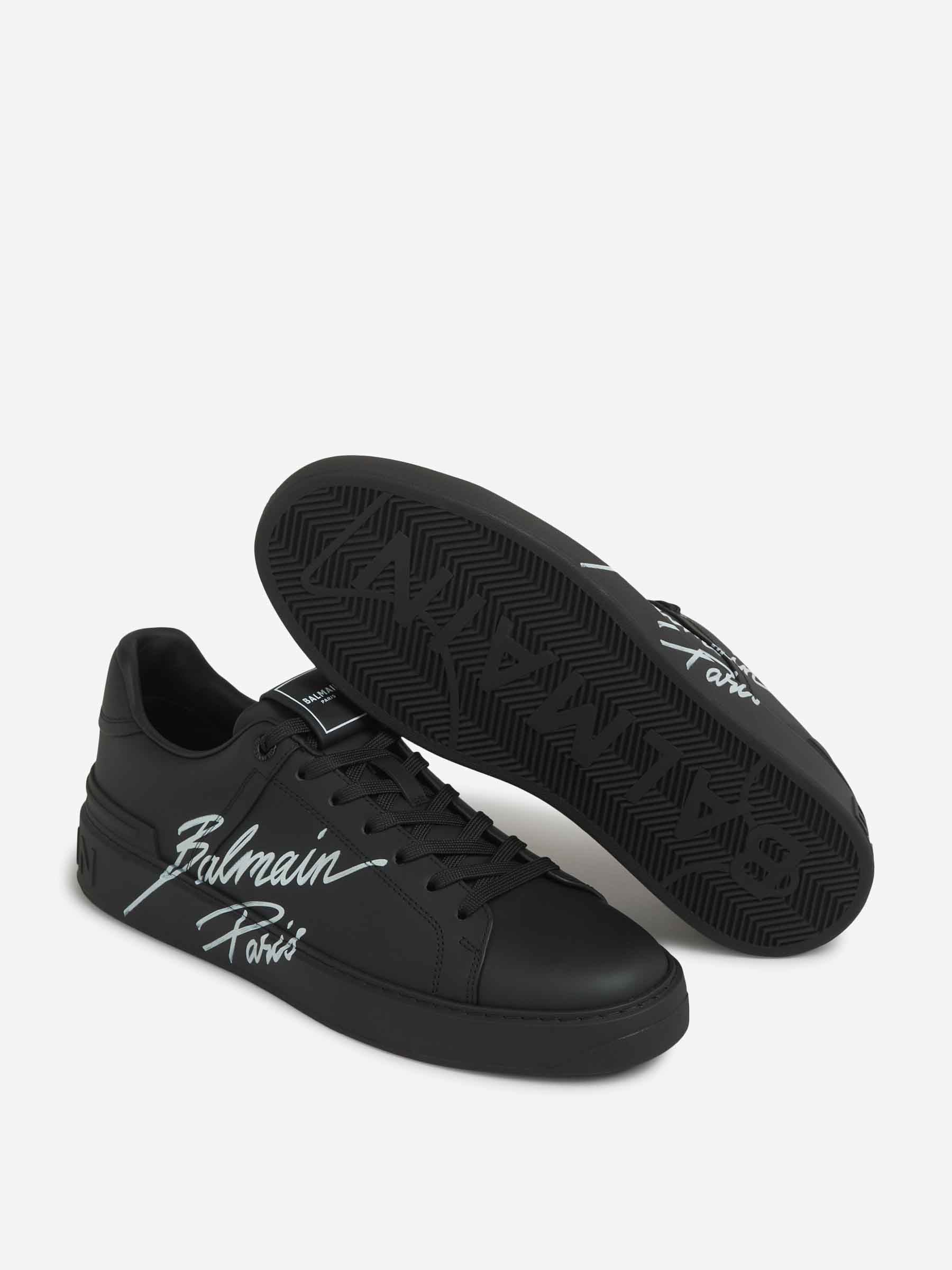 Balmain Hombre Barcelona Sneakers B-Court Piel color Negro sku 616-003089 01 - Foto 5