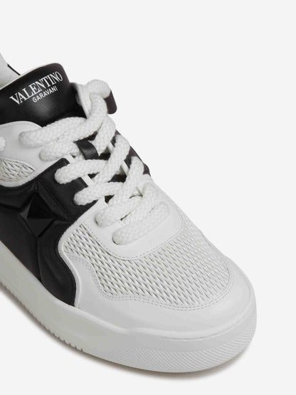 Outlet online Valentino Garavani Hombre Zapatillas Stud color Blanco Y Negro sku 616-003148 01 - Foto 5