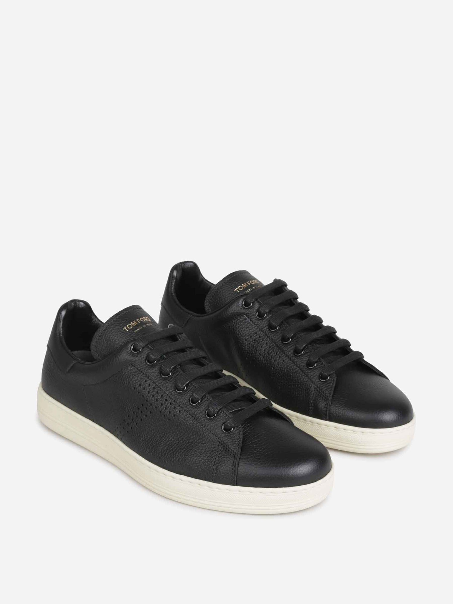Outlet online Tom Ford Hombre Sneakers Piel Cordones color Negro sku 616-003169 01 - Foto 2