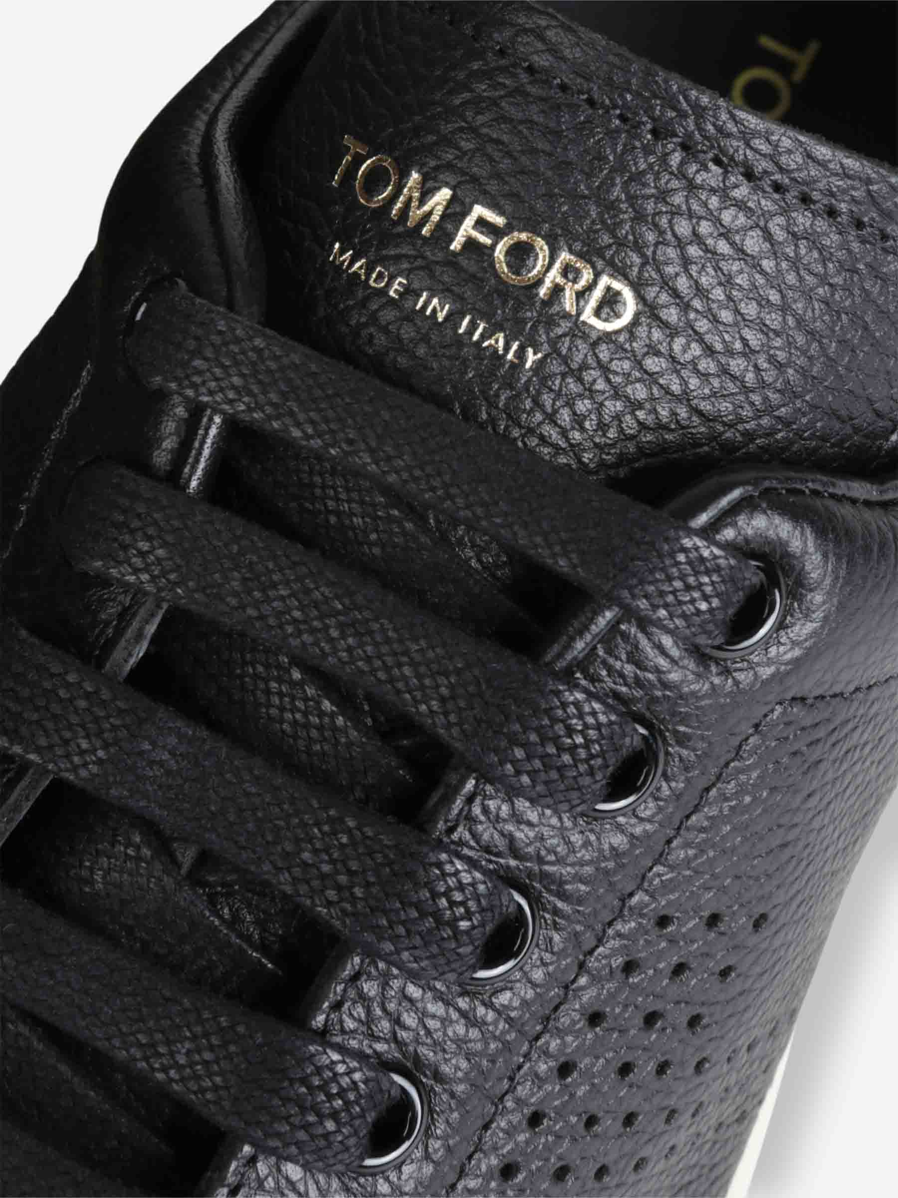 Outlet online Tom Ford Hombre Sneakers Piel Cordones color Negro sku 616-003169 01 - Foto 4