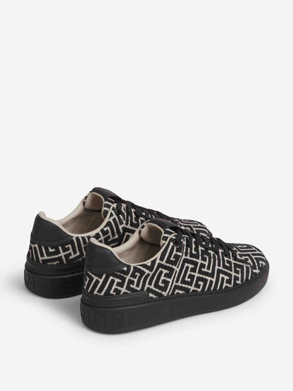 Outlet online Balmain Hombre Zapatillas B-Court Jacquard color Negro sku 616-003171 01 - Foto 3