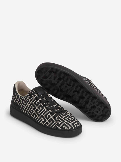 Outlet online Balmain Hombre Zapatillas B-Court Jacquard color Negro sku 616-003171 01 - Foto 4