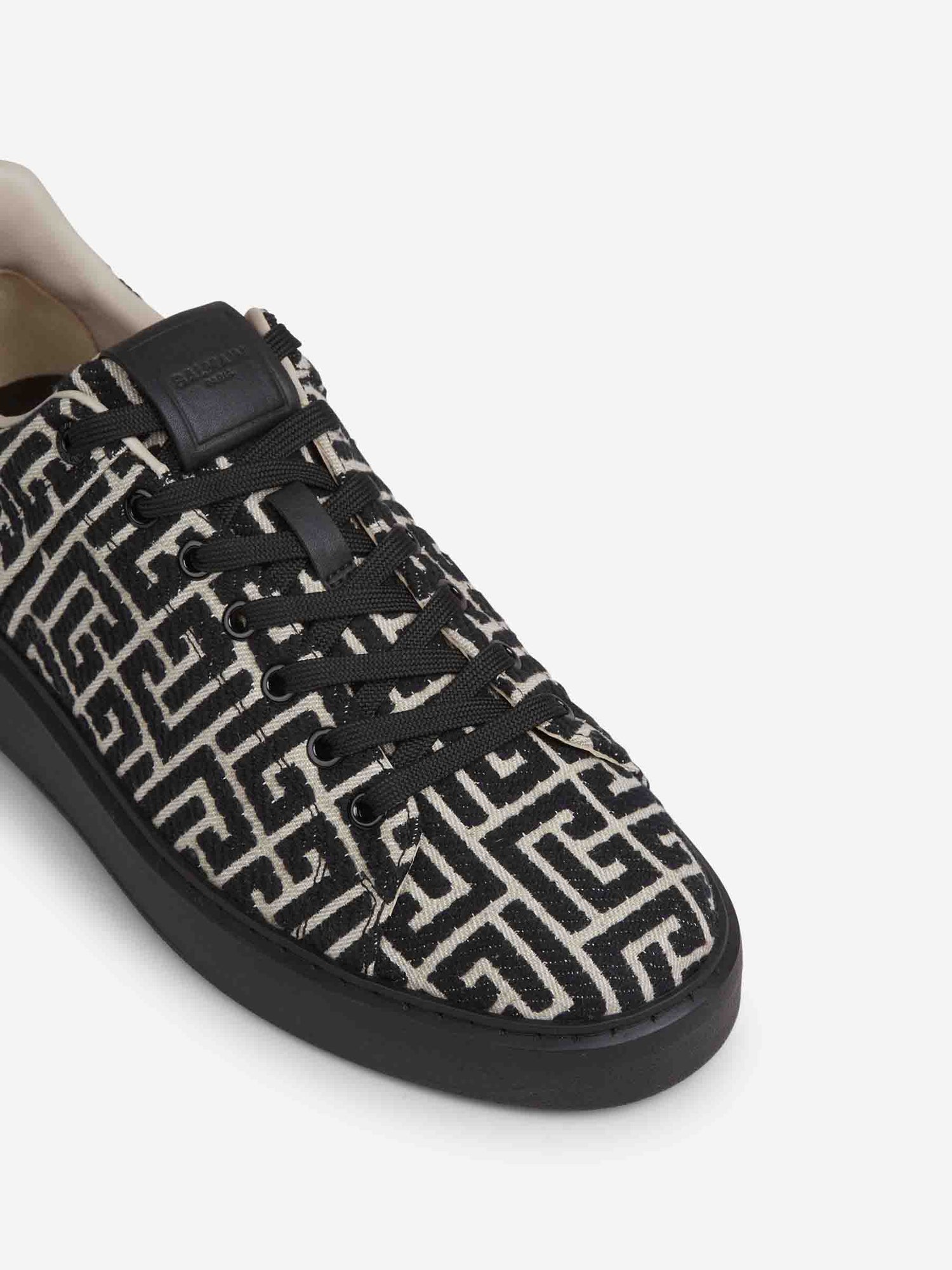 Outlet online Balmain Hombre Zapatillas B-Court Jacquard color Negro sku 616-003171 01 - Foto 5