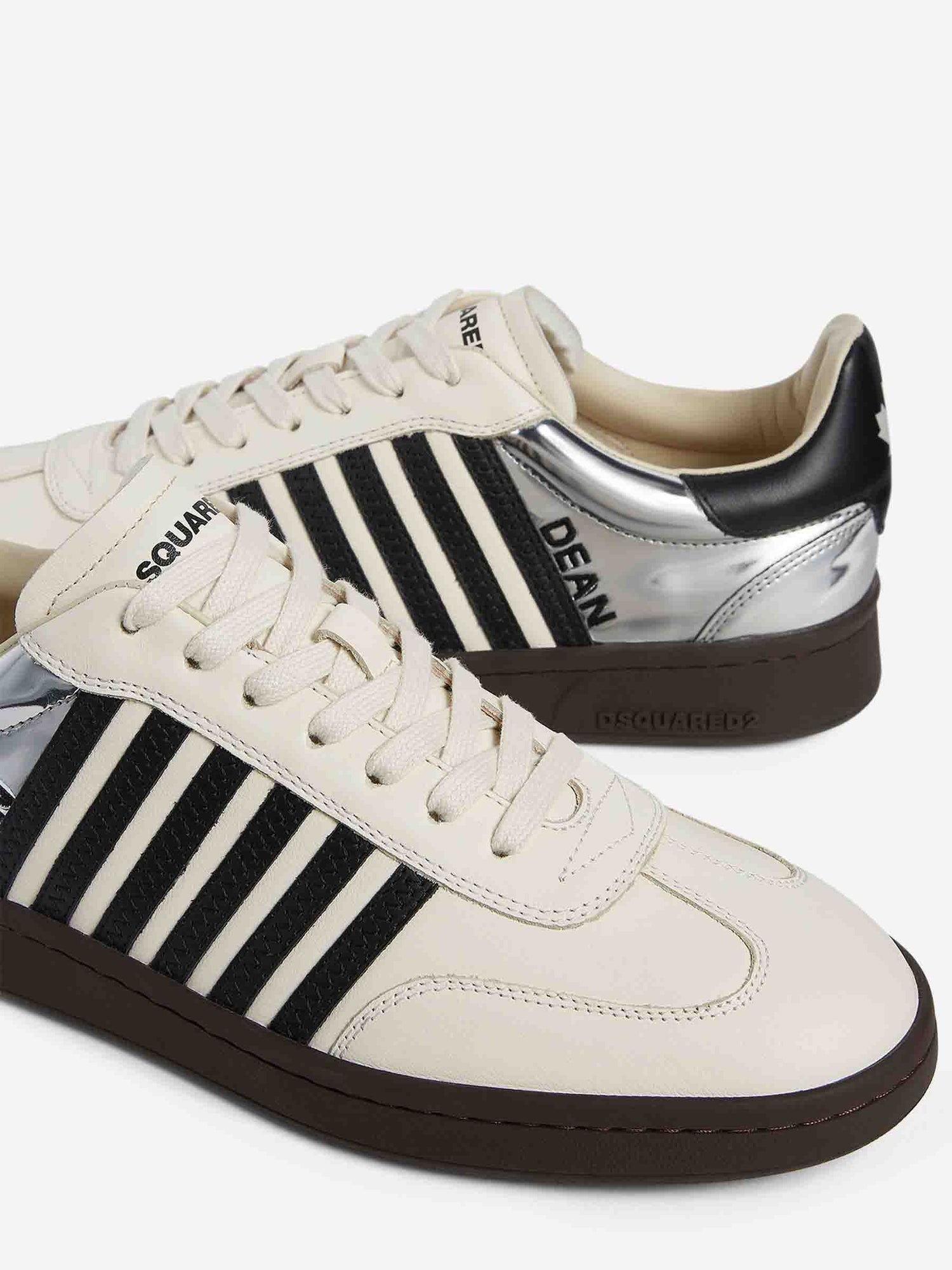 Outlet online Dsquared2 Hombre Zapatillas Boxer color Negro sku 616-003187 02 - Foto 4
