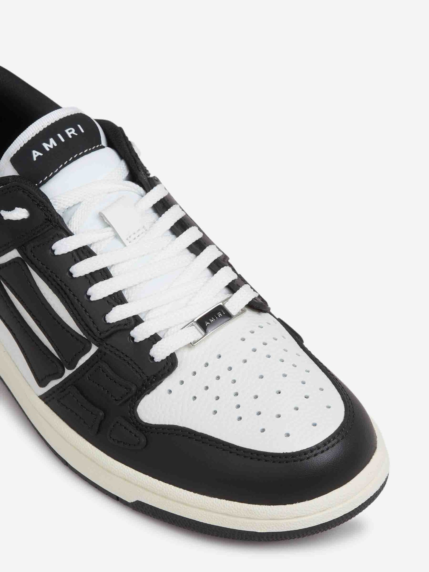 Outlet online Amiri Hombre Zapatillas Skel Top Low color Blanco Y Negro sku 616-003230 01 - Foto 5