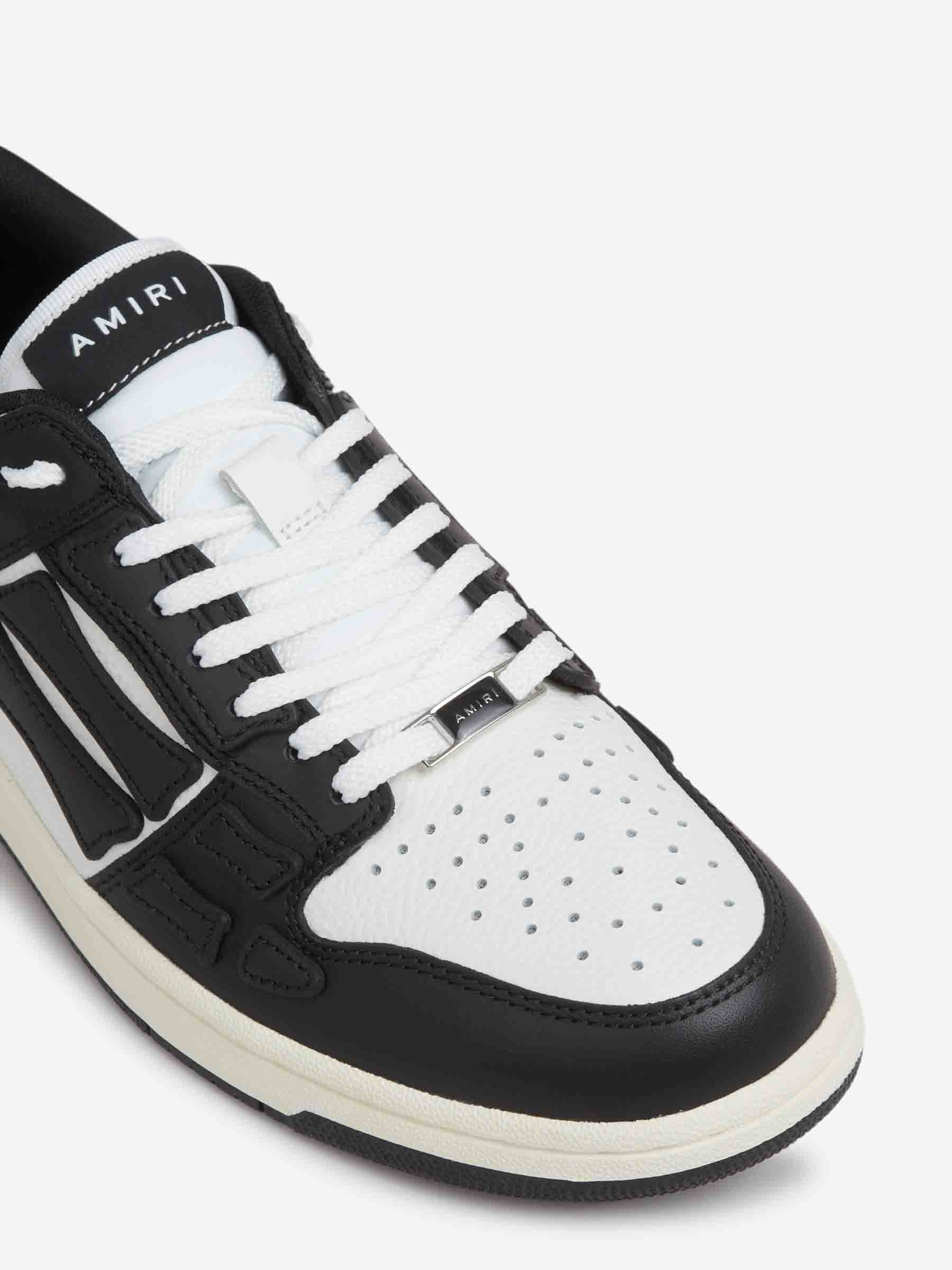 Outlet online Amiri Hombre Zapatillas Skel Top Low color Blanco Y Negro sku 616-003230 01 - Foto 5