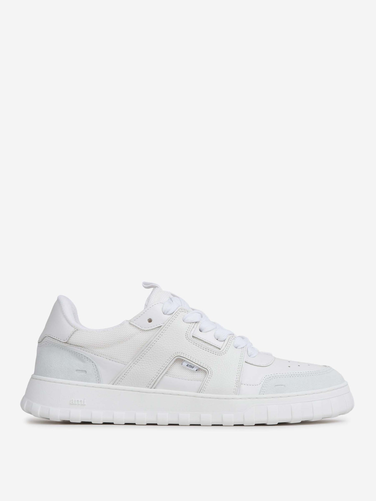 Outlet online Ami Paris Hombre Zapatillas Bajas Piel color Blanco sku 616-003251 01 - Foto 1