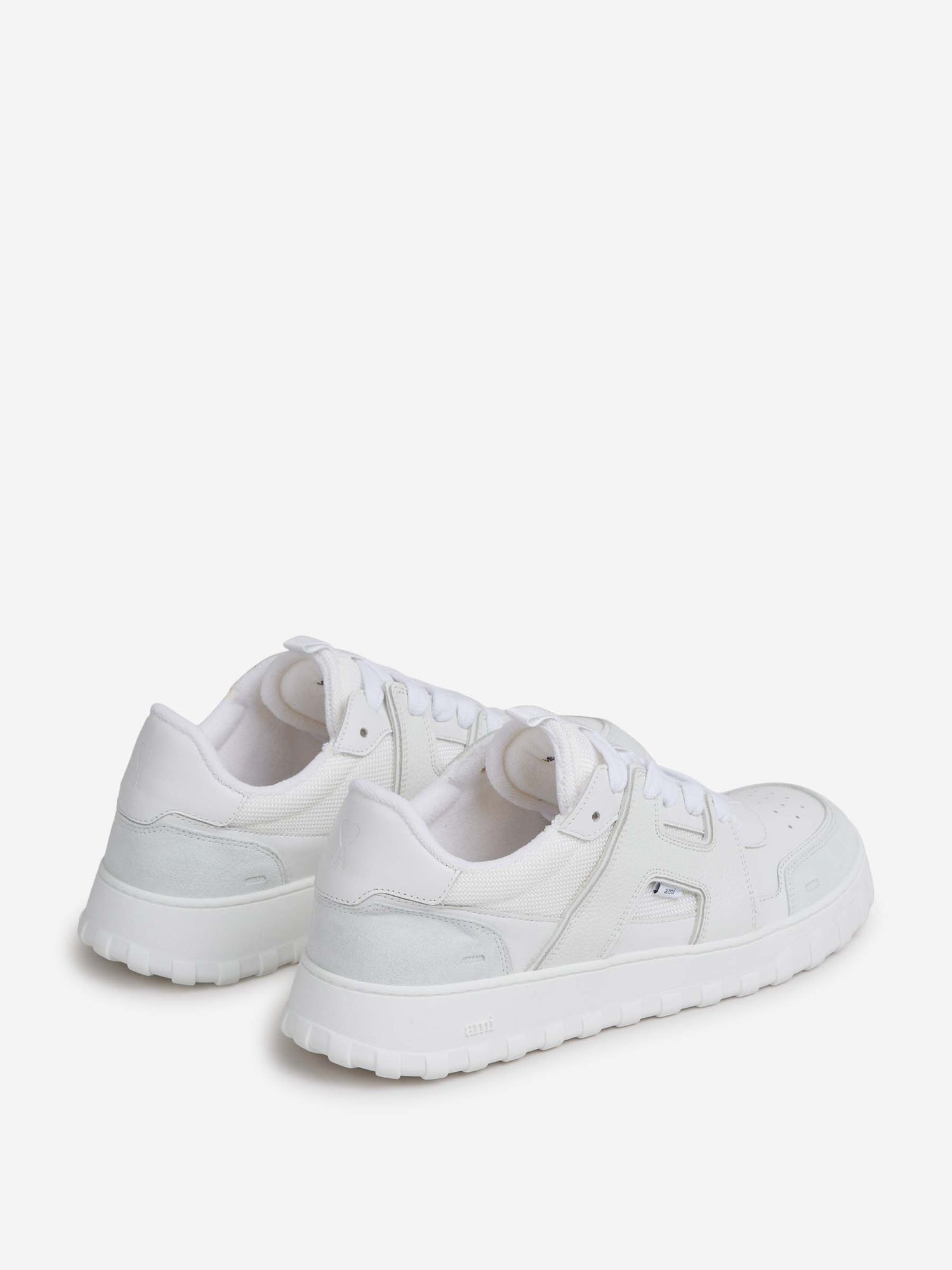 Outlet online Ami Paris Hombre Zapatillas Bajas Piel color Blanco sku 616-003251 01 - Foto 3