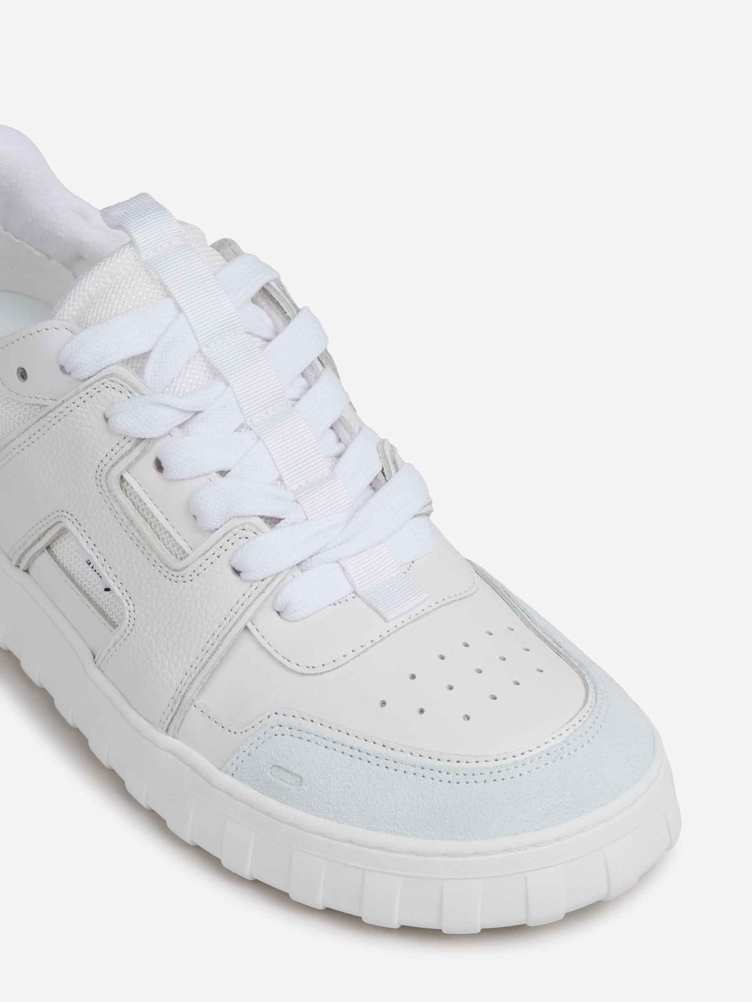 Outlet online Ami Paris Hombre Zapatillas Bajas Piel color Blanco sku 616-003251 01 - Foto 5