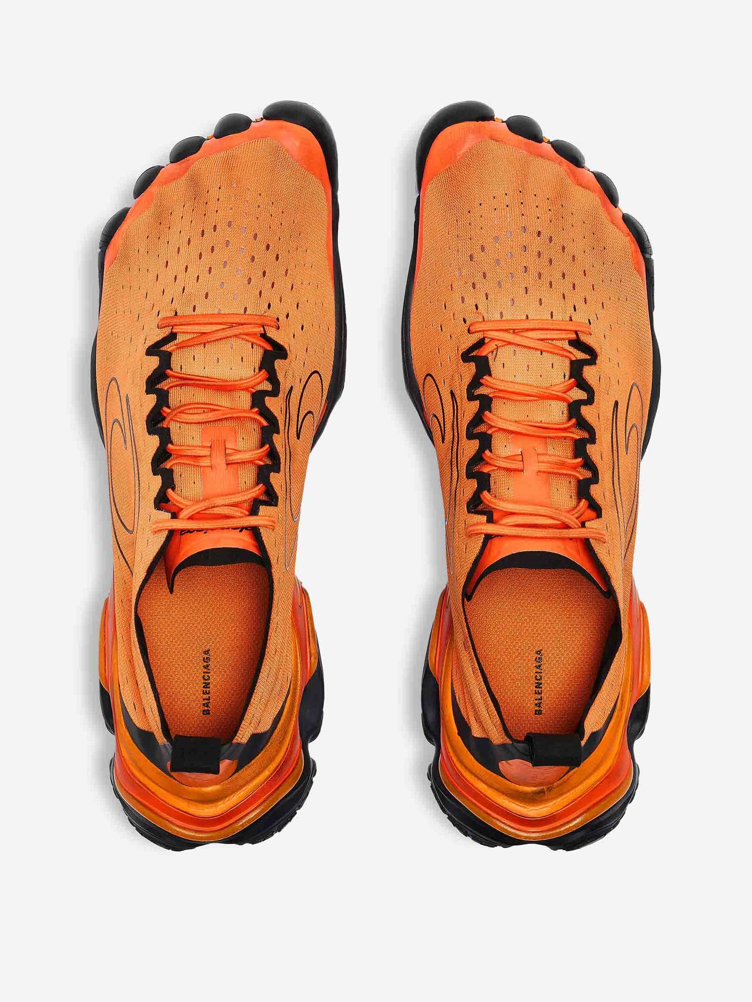Outlet online Balenciaga Hombre Zapatillas Anatomic Runner color Naranja sku 616-003258 01 - Foto 3