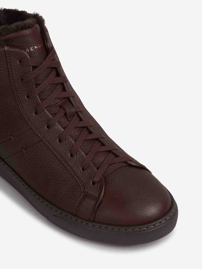 Outlet online Henderson Baracco Hombre Zapatillas Alta Piel color Marrón Oscuro sku 616-003300 01 - Foto 5