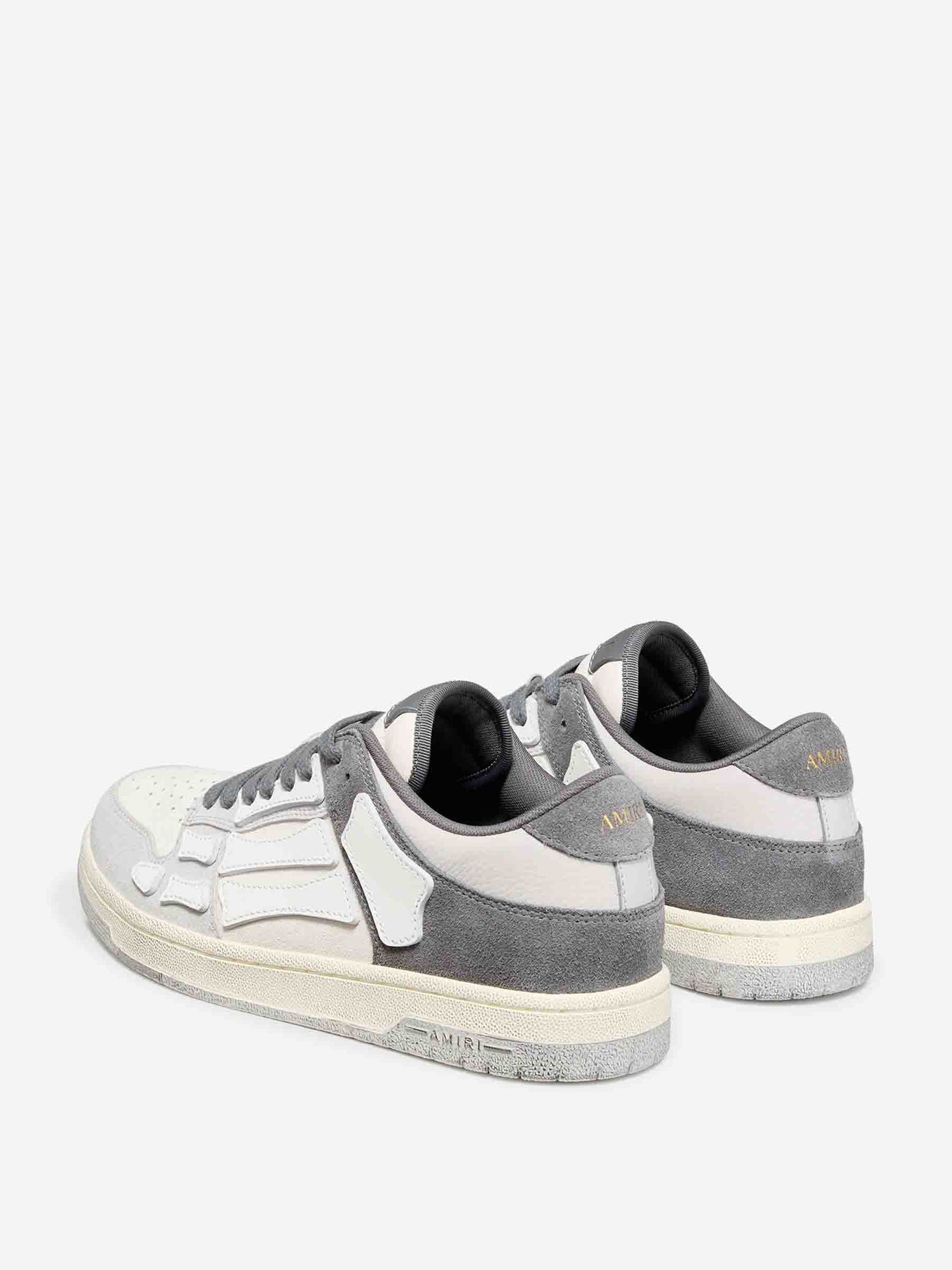 Outlet online Amiri Hombre Zapatillas Distressed Skel Top Low color Gris sku 616-003304 01 - Foto 3