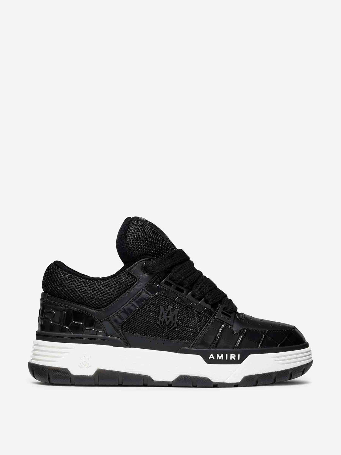 Outlet online Amiri Hombre Zapatillas Croc Debossed Ma-1 color Negro sku 616-003305 01 - Foto 1