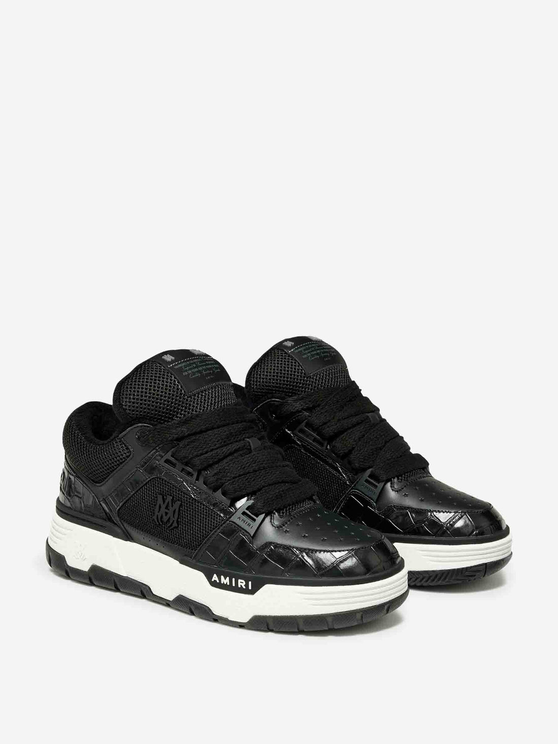 Outlet online Amiri Hombre Zapatillas Croc Debossed Ma-1 color Negro sku 616-003305 01 - Foto 2