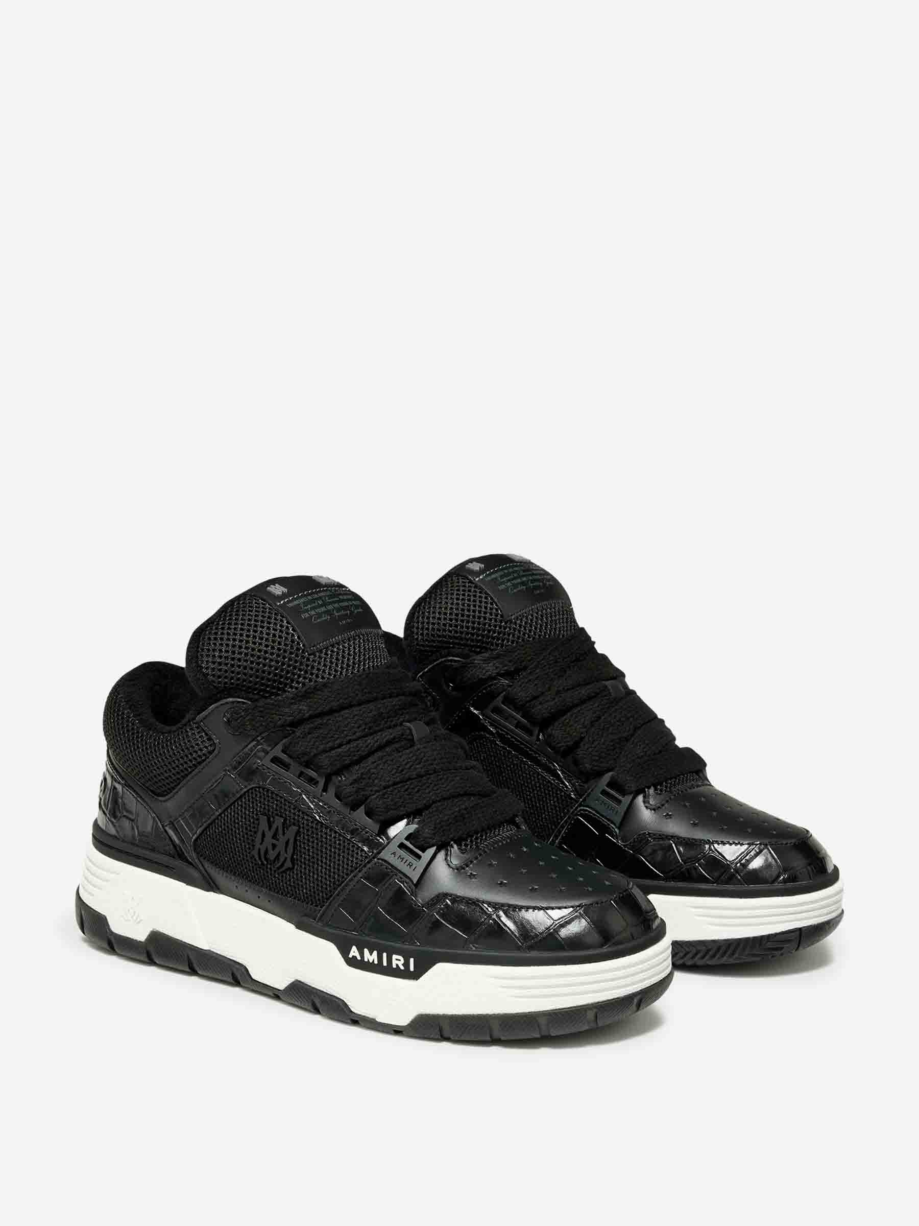 Outlet online Amiri Hombre Zapatillas Croc Debossed Ma-1 color Negro sku 616-003305 01 - Foto 2