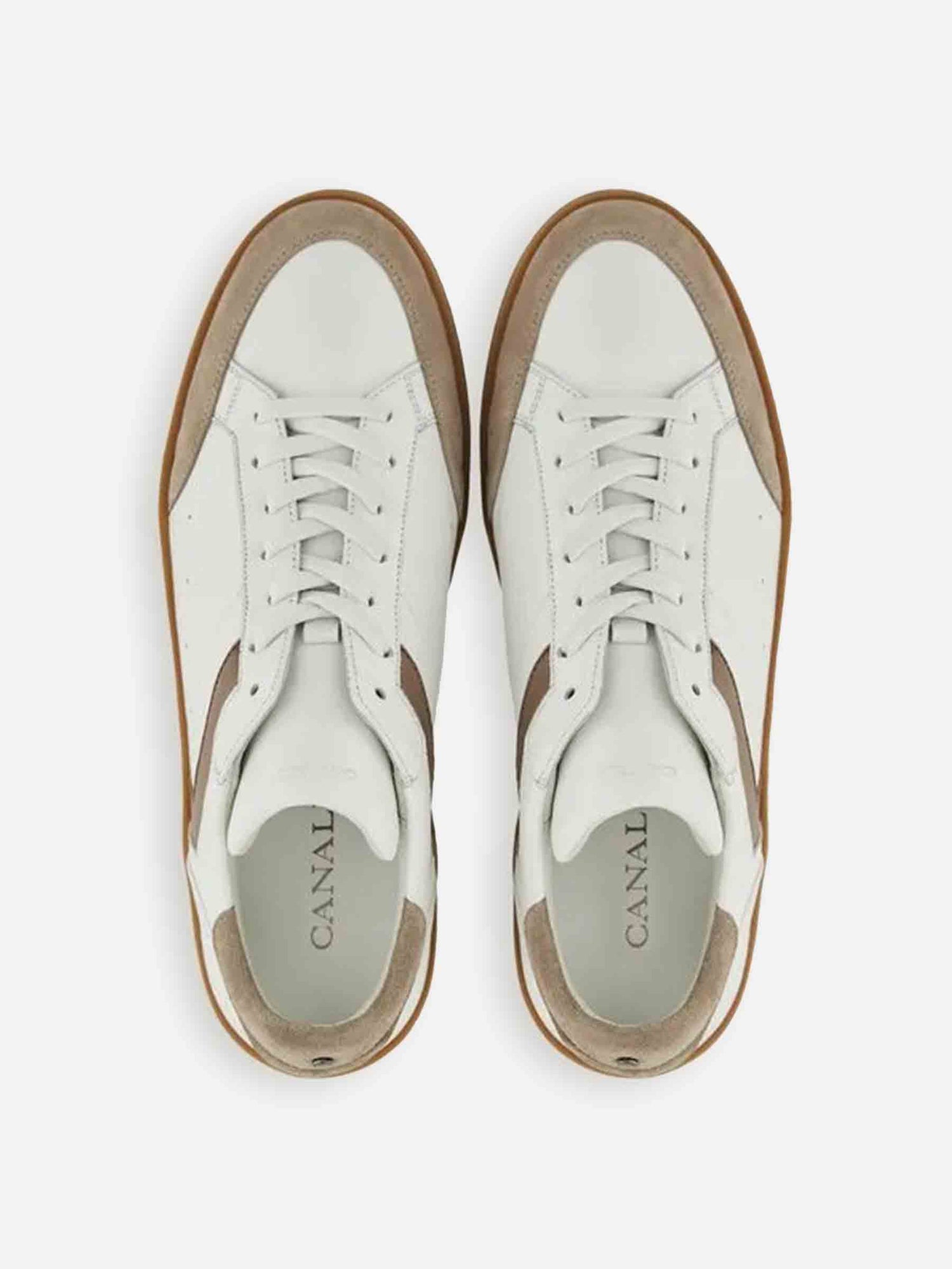 Outlet online Canali Hombre Zapatillas Piel Derby color Beige sku 616-003341 01 - Foto 4